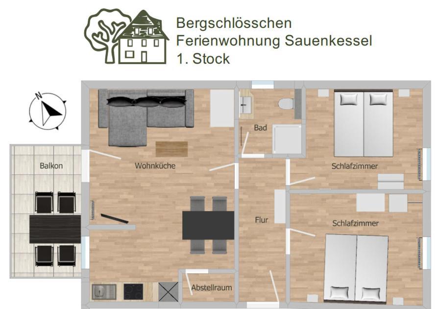 Bergschloesschen Edersee 발트에크 외부 사진