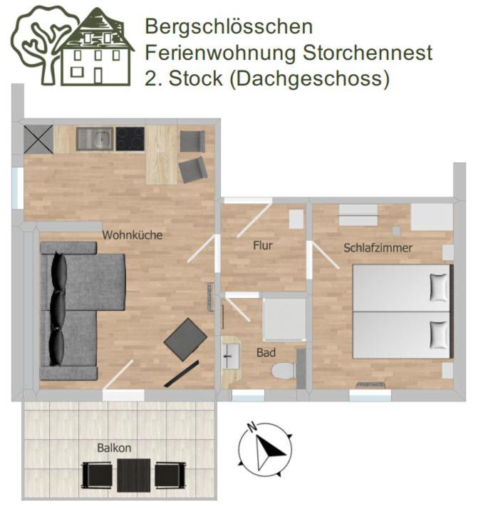 Bergschloesschen Edersee 발트에크 외부 사진